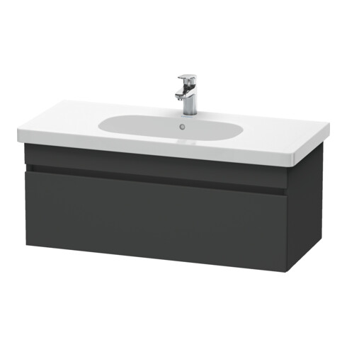 Duravit Meuble sous lavabo DuraStyle 100x45,3 cm, graphite mat, 1 tiroir, suspendu