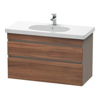 Duravit Meuble sous-lavabo DuraStyle 100x45,3 cm, N nat/b ma, 2 tiroirs, suspendu
