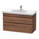 Duravit Meuble sous lavabo DuraStyle 100x45,3 cm, noyer naturel, 2 tiroirs, suspendu-1
