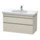 Duravit Meuble sous lavabo DuraStyle 100x45,3 cm, taupe, 2 tiroirs, suspendu-1