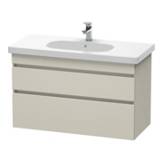 Duravit Meuble sous lavabo DuraStyle 100x45,3 cm, taupe, 2 tiroirs, suspendu-1