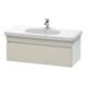 Duravit Meuble sous lavabo DuraStyle 100x45,3 cm, taupe/blanc mat, 1 tiroir, suspendu-1