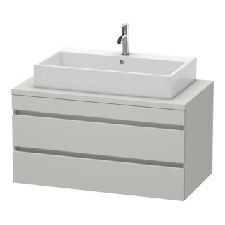 Duravit Meuble sous lavabo DuraStyle 100x54,8 cm, béton gris, 2 tiroirs
