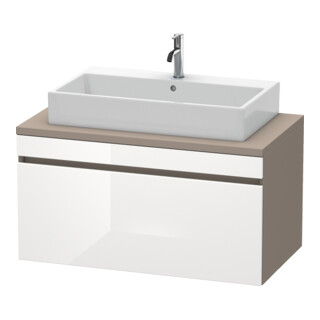Duravit Meuble sous lavabo DuraStyle 100x54,8 cm, blanc hg/b ma, f Kons, 1 tiroir