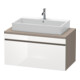 Duravit Meuble sous lavabo DuraStyle 100x54,8 cm, blanc hg/b ma, f Kons, 1 tiroir-1