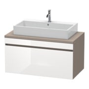 Duravit Meuble sous lavabo DuraStyle 100x54,8 cm, blanc hg/b ma, f Kons, 1 tiroir