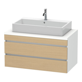 Duravit Meuble sous lavabo DuraStyle 100x54,8 cm, blanc mat, 2 tiroirs