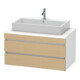 Duravit Meuble sous lavabo DuraStyle 100x54,8 cm, blanc mat, 2 tiroirs-1