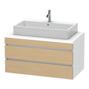 Duravit Meuble sous lavabo DuraStyle 100x54,8 cm, blanc mat, 2 tiroirs