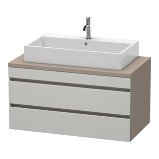 Duravit Meuble sous lavabo DuraStyle 100x54,8 cm, blanc mat, 2 tiroirs