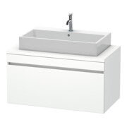 Duravit Meuble sous lavabo DuraStyle 100x54,8 cm, blanc mat, avec console, 1 tiroir-1