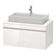 Duravit Meuble sous lavabo DuraStyle 100x54,8 cm, blanc mat, avec console, 1 tiroir