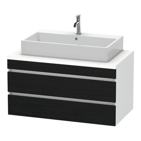 Duravit Meuble sous lavabo DuraStyle 100x54,8 cm, blanc mat/blanc brillant, 2 tiroirs