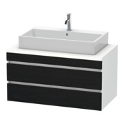 Duravit Meuble sous lavabo DuraStyle 100x54,8 cm, blanc mat/blanc brillant, 2 tiroirs