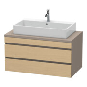 Duravit Meuble sous-lavabo DuraStyle 100x54,8 cm, E chêne naturel, 2 tiroirs