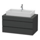 Duravit Meuble sous lavabo DuraStyle 100x54,8 cm, graphite mat, 2 tiroirs-1