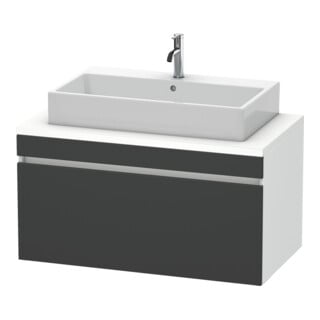 Duravit Meuble sous-lavabo DuraStyle 100x54,8 cm, gris m/we ma, avec console, 1 tiroir