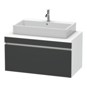 Duravit Meuble sous-lavabo DuraStyle 100x54,8 cm, gris m/we ma, avec console, 1 tiroir