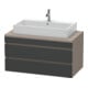 Duravit Meuble sous lavabo DuraStyle 100x54,8 cm, gris/marron, 2 tiroirs-1