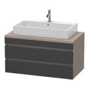 Duravit Meuble sous lavabo DuraStyle 100x54,8 cm, gris/marron, 2 tiroirs