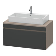 Duravit Meuble sous lavabo DuraStyle 100x54,8 cm, gris mat/bois clair, 1 tiroir