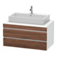 Duravit Meuble sous-lavabo DuraStyle 100x54,8 cm, N dk/we ma, avec console, 2 tiroirs-1