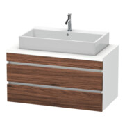 Duravit Meuble sous-lavabo DuraStyle 100x54,8 cm, N dk/we ma, avec console, 2 tiroirs