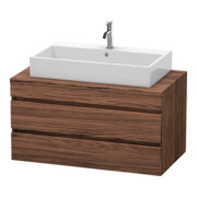 Duravit Meuble sous-lavabo DuraStyle 100x54,8 cm, noyer foncé, pour console, 2 tiroirs-1