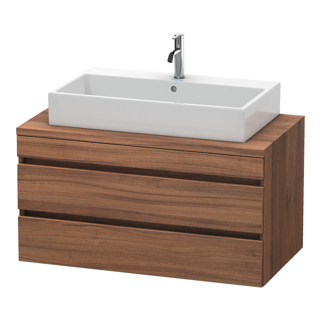 Duravit Meuble sous lavabo DuraStyle 100x54,8 cm, noyer naturel, pour console, 2 tiroirs