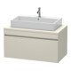 Duravit Meuble sous-lavabo DuraStyle 100x54,8 cm, taupe, 1 tiroir, pour console-1