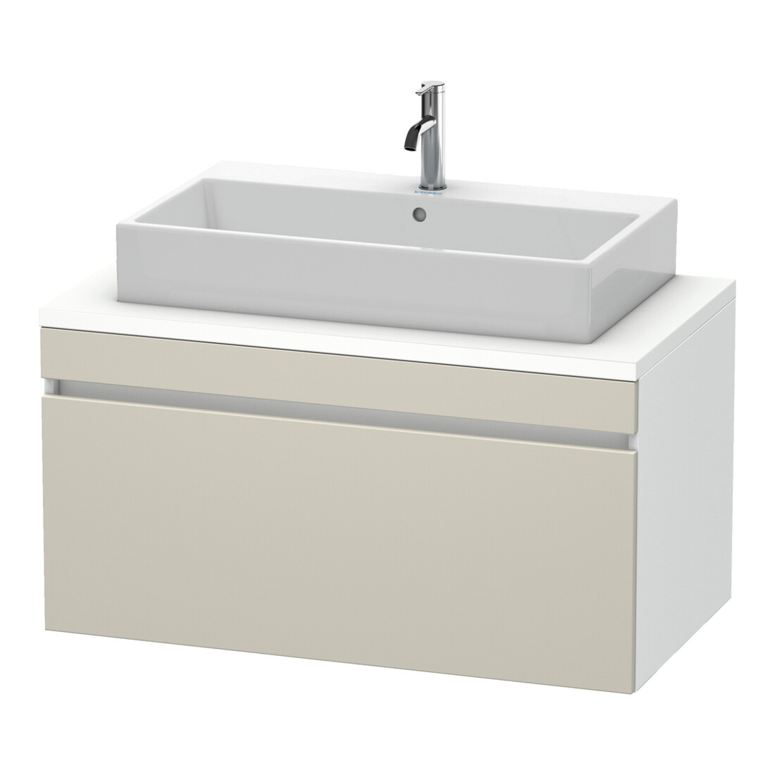 Duravit Meuble sous lavabo DuraStyle 100x54,8 cm, taupe/blanc, 1 tiroir