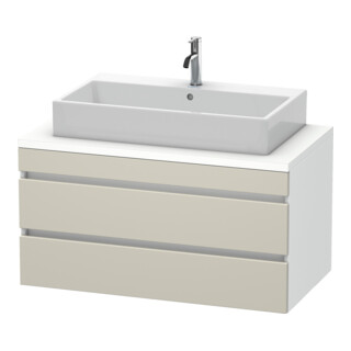 Duravit Meuble sous-lavabo DuraStyle 100x54,8 cm, taupe/blanc, 2 tiroirs