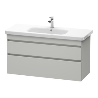Duravit Meuble sous lavabo DuraStyle 113x44,8 cm, béton gris, 2 tiroirs, suspendu