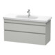 Duravit Meuble sous lavabo DuraStyle 113x44,8 cm, béton gris, 2 tiroirs, suspendu-1