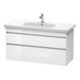 Duravit Meuble sous lavabo DuraStyle 113x44,8 cm, blanc brillant, 2 tiroirs, suspendu-1