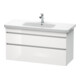 Duravit Meuble sous lavabo DuraStyle 113x44,8 cm, blanc brillant/mat, 2 tiroirs, suspendu-1
