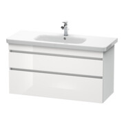 Duravit Meuble sous lavabo DuraStyle 113x44,8 cm, blanc brillant/mat, 2 tiroirs, suspendu-1