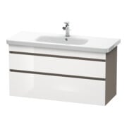 Duravit Meuble sous lavabo DuraStyle 113x44,8 cm, blanc hg/b ma, 2 tiroirs, suspendu