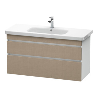 Duravit Meuble sous-lavabo DuraStyle 113x44,8 cm, blanc mat, 2 tiroirs, suspendu