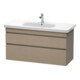 Duravit Meuble sous-lavabo DuraStyle 113x44,8 cm, blanc mat, 2 tiroirs, suspendu-1