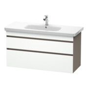 Duravit Meuble sous lavabo DuraStyle 113x44,8 cm, blanc mat/brillant, 2 tiroirs, suspendu