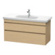 Duravit Meuble sous lavabo DuraStyle 113x44,8 cm, chêne naturel, 2 tiroirs, suspendu-1