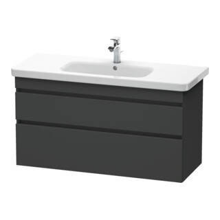 Duravit Meuble sous-lavabo DuraStyle 113x44,8 cm, graphite mat, 2 tiroirs, suspendu