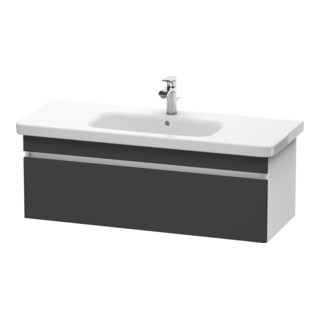 Duravit Meuble sous-lavabo DuraStyle 113x44,8 cm, gris m/blanc mat, 1 tiroir, suspendu