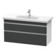 Duravit Meuble sous-lavabo DuraStyle 113x44,8 cm, gris m/blanc mat, 2 tiroirs, suspendu-1