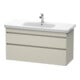 Duravit Meuble sous lavabo DuraStyle 113x44,8 cm, Taupe, 2 tiroirs, suspendu-1