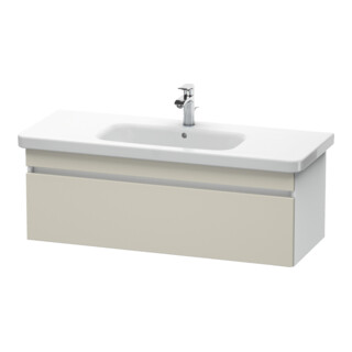 Duravit Meuble sous-lavabo DuraStyle 113x44,8 cm, taupe/blanc mat, 1 tiroir, suspendu
