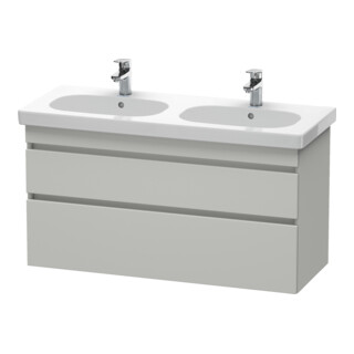 Duravit Meuble sous-lavabo DuraStyle 115x45,3 cm, béton gris, 2 tiroirs, suspendu