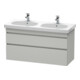Duravit Meuble sous-lavabo DuraStyle 115x45,3 cm, béton gris, 2 tiroirs, suspendu-1
