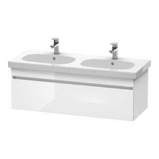Duravit Meuble sous lavabo DuraStyle 115x45,3 cm, blanc brillant/blanc mat, 1 tiroir, suspendu